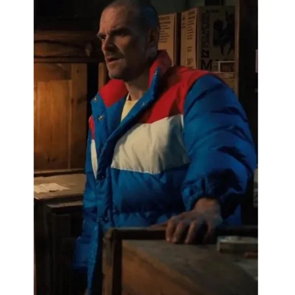 Vintage Puffer Jacket Vest Cool Sporty Ski Stranger Things Sex Education 70s 80s - Picture 11 of 14